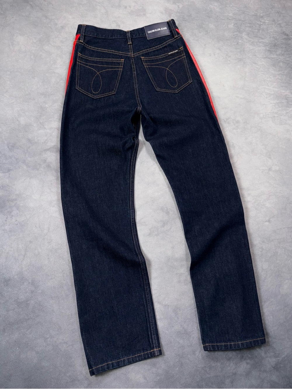 Raf Simons for Calvin Klein Jeans SS18 CKJ 030 High Rise Straight Striped Jeans - Picture 9 of 16